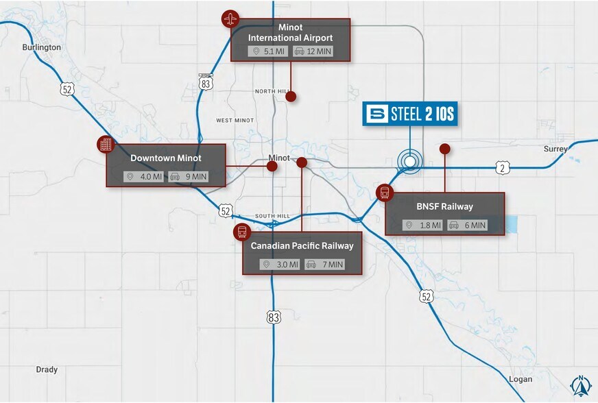 More Photos Of US-2 Frontage Road, Minot Land For Lease