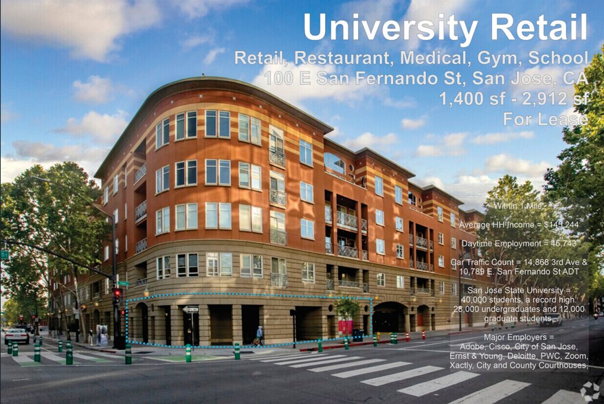 Primary Photo Of 100-140 E San Fernando St, San Jose Multifamily For Sale