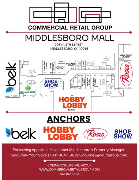More Photos Of 905 N 12th St, Middlesboro Storefront For Lease