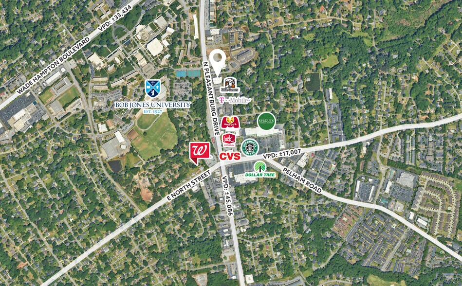 More Photos Of 1184 N Pleasantburg Dr, Greenville Freestanding For Lease