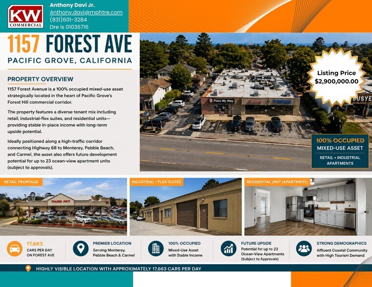 More Photos Of 1157 Forest Ave, Pacific Grove Freestanding For Sale