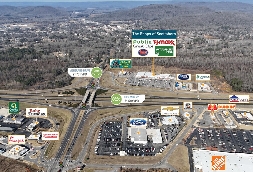 More Photos Of 24540 John T Reid Pky, Scottsboro General Retail For Sale
