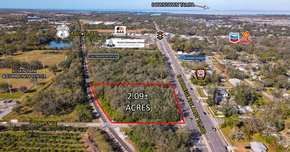 More Photos Of E. College & 6th St SE ave, Ruskin Land For Sale