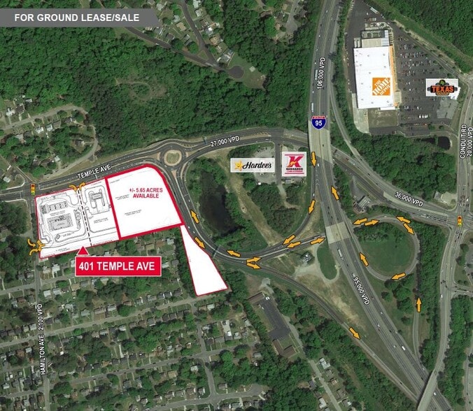 Primary Photo Of 401 Temple Ave, Colonial Heights Land For Lease