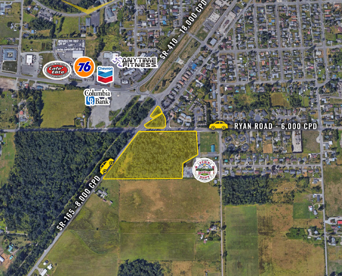 Primary Photo Of SE Corner of State Route 165 & Ryan Road, Buckley Land For Sale