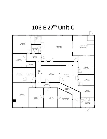 More Photos Of 103-105 E 27th St, Hays Office For Sale
