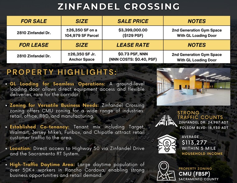 More Photos Of 2810 Zinfandel Dr, Rancho Cordova Storefront Retail Office For Sale