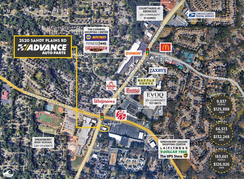 More Photos Of 2520 Sandy Plains Rd, Marietta General Retail For Sale