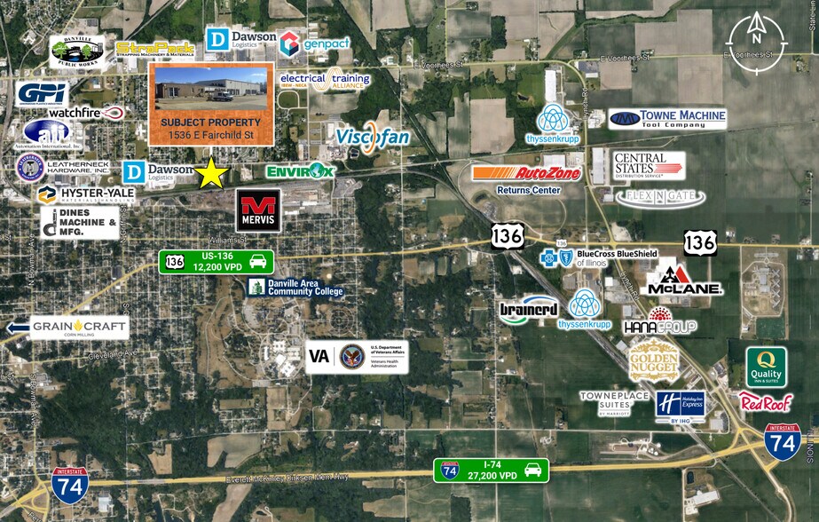 More Photos Of 1536 E Fairchild St, Danville Distribution For Sale