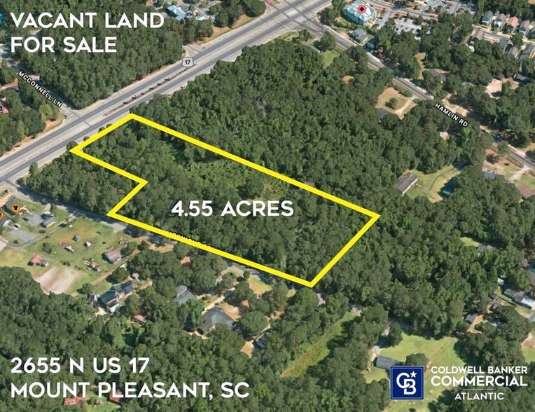 Primary Photo Of 2655 Highway 17 N, Mount Pleasant Land For Sale