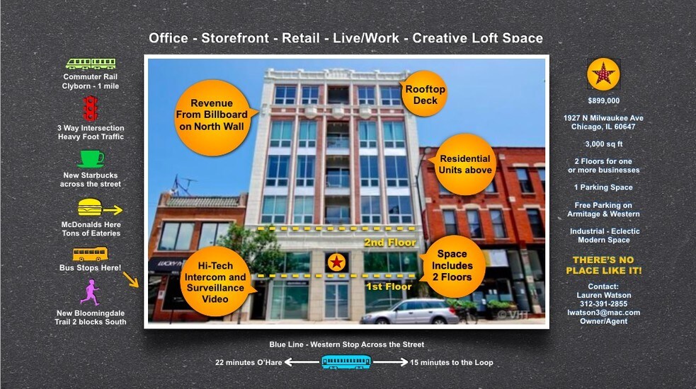 More Photos Of 1927 N Milwaukee Ave, Chicago Office For Lease