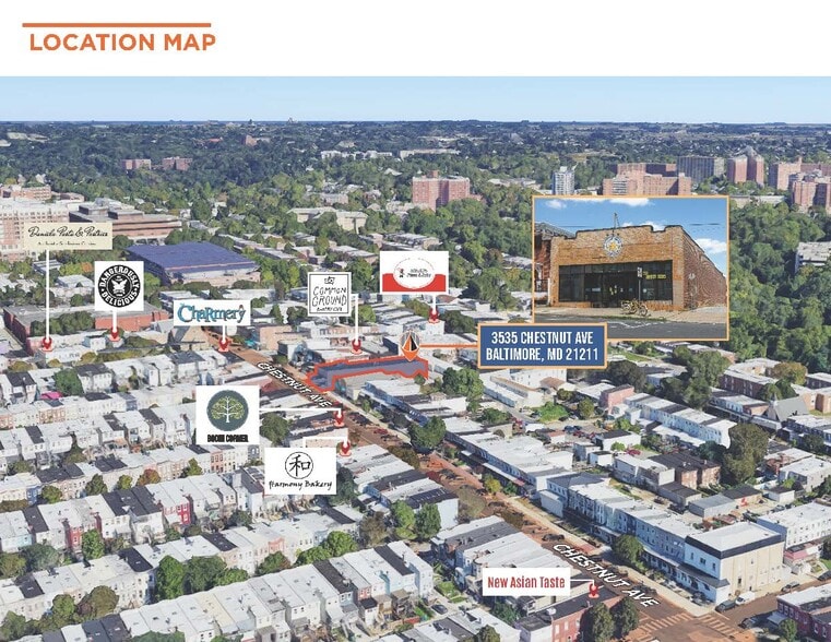 More Photos Of 3535 Chestnut Ave, Baltimore Restaurant For Lease