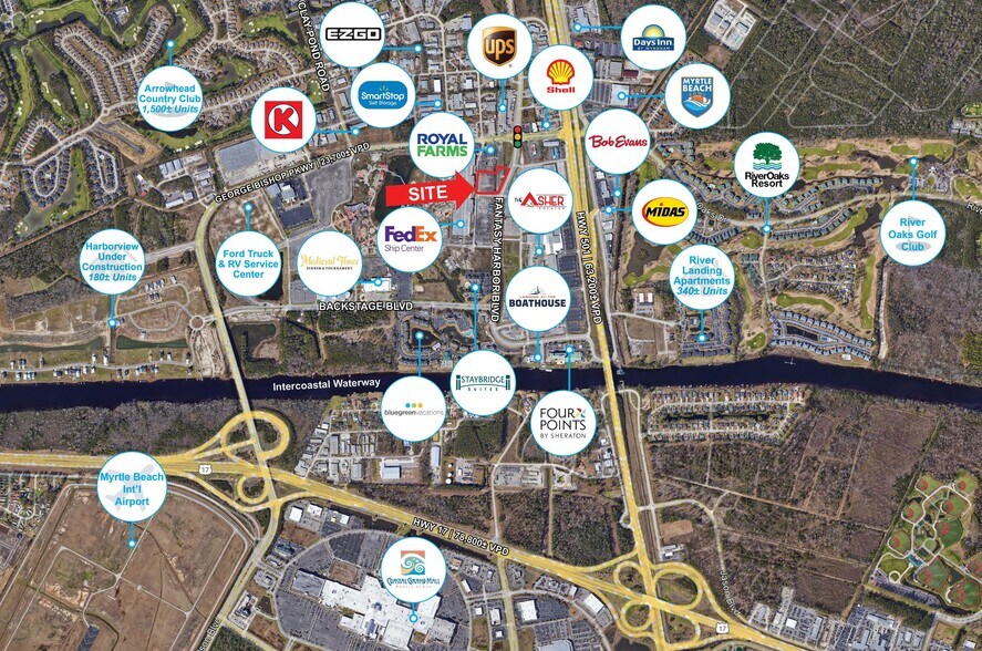 More Photos Of Fantasy Harbour Blvd @ George Bishop Pkwy, Myrtle Beach Land For Lease