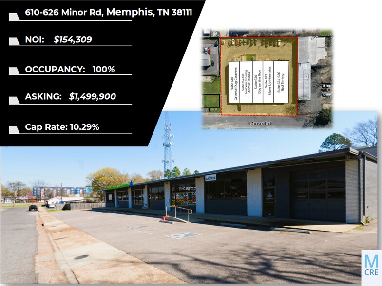 More Photos Of 610-626 Minor Rd, Memphis Storefront For Sale
