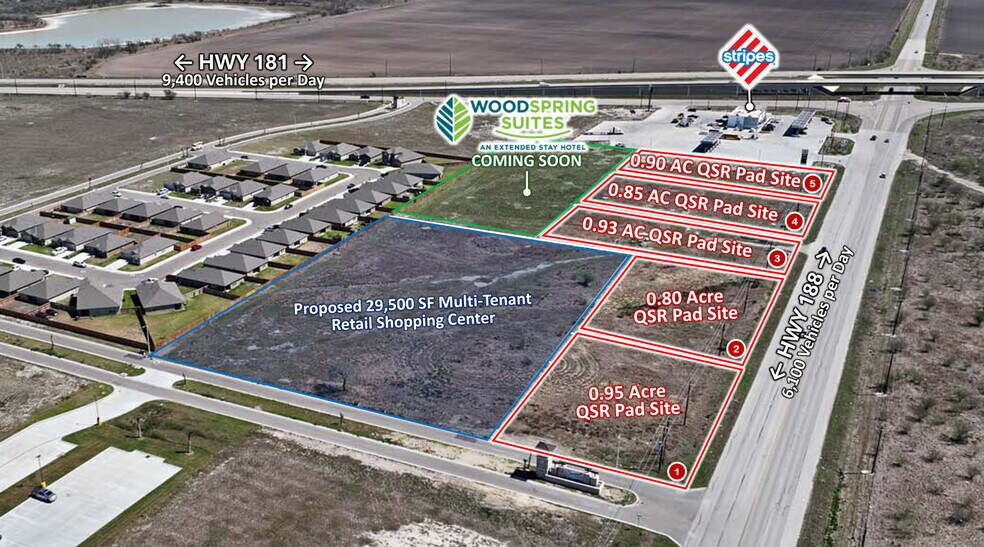 Primary Photo Of NWC of TX-89 (U.S. 181) & E. Sinton St., Sinton Land For Sale