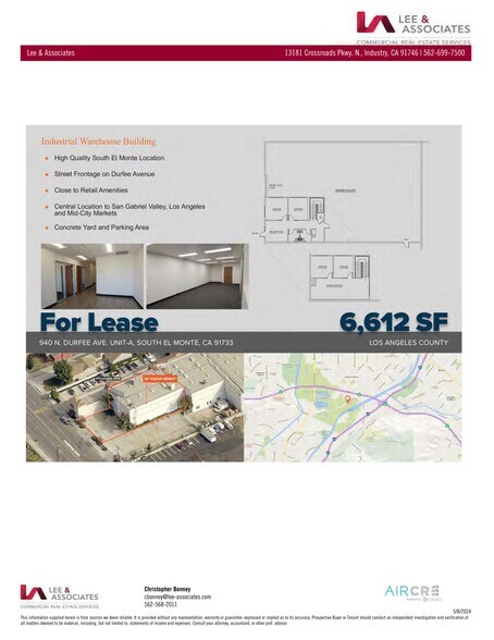 More Photos Of 940 N Durfee Ave, South El Monte Warehouse For Lease
