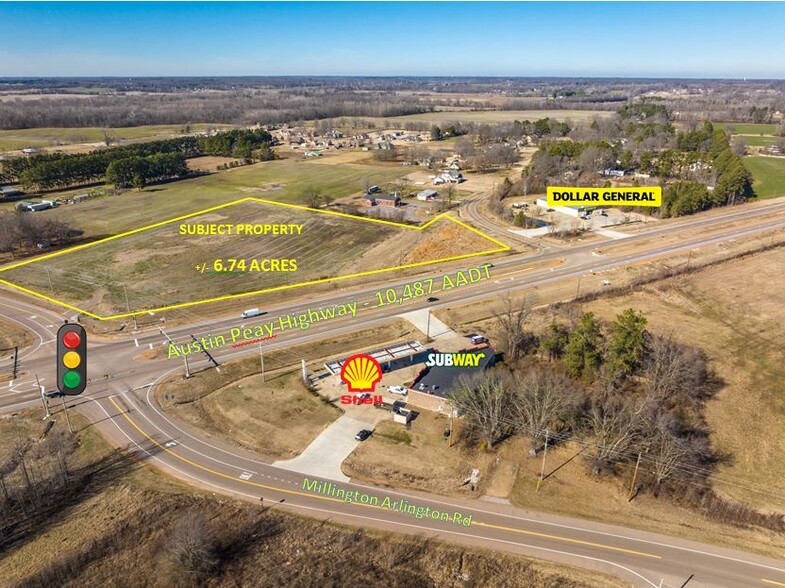 Primary Photo Of Millington Arlington @ Austin Peay Hwy, Millington Land For Sale