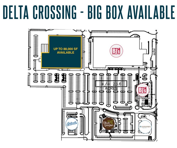 More Photos Of Delta Crossing- Big Box, Lansing General Retail For Lease