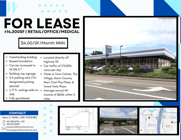 More Photos Of 245 Tamal Vista Blvd, Corte Madera Freestanding For Lease