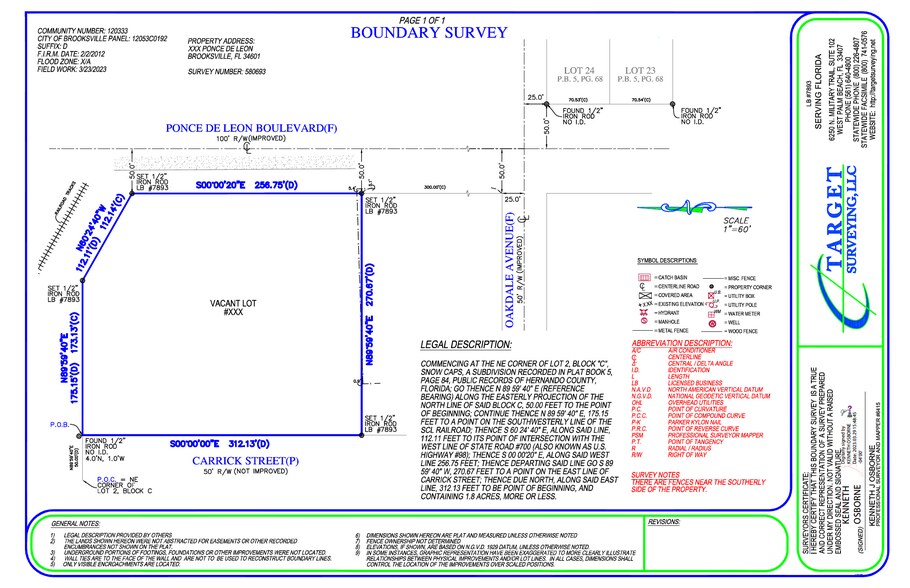 More Photos Of 0 Ponce De Leon Blvd, Brooksville Land For Sale