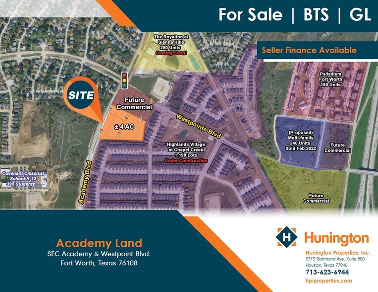Primary Photo Of SEC of Academy & Westpoint Blvd, Fort Worth Land For Sale