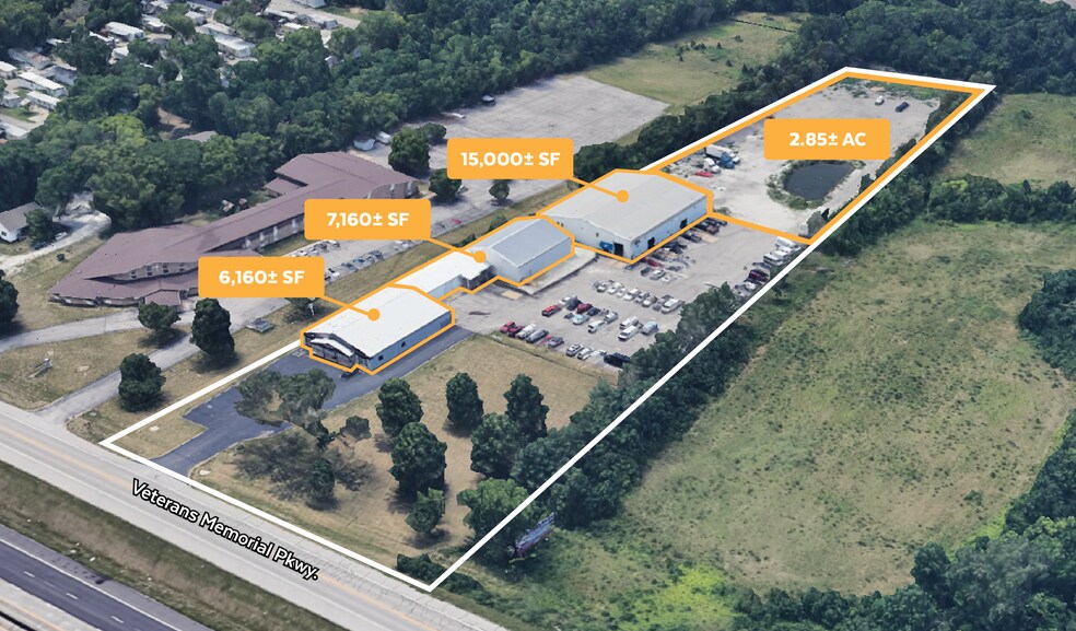 More Photos Of 9390 Veterans Memorial Pky, O'Fallon Warehouse For Sale