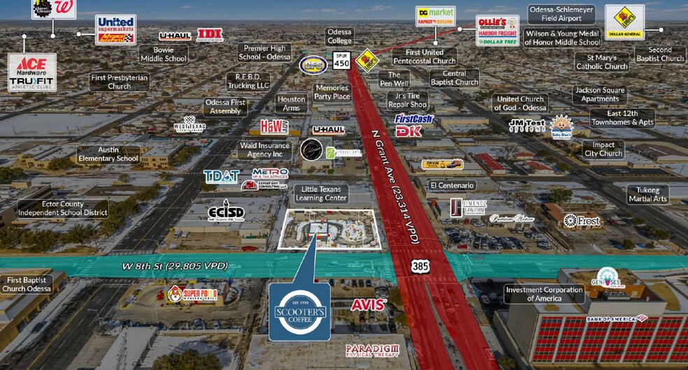 More Photos Of 801 N Grant Ave, Odessa General Retail For Sale