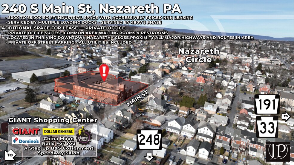 Primary Photo Of 240 S Main St, Nazareth Flex For Lease