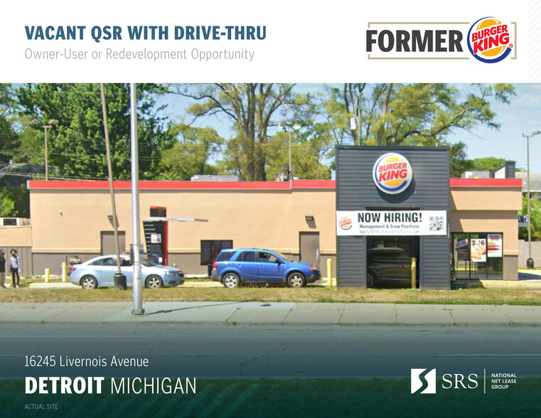 Primary Photo Of 16245 Livernois Ave, Detroit Fast Food For Sale