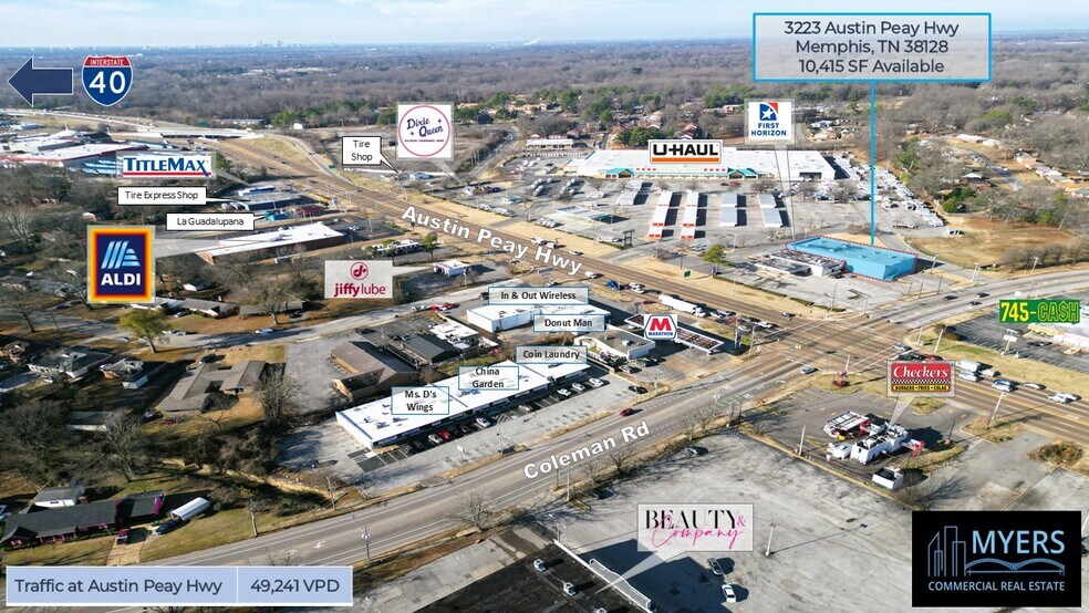 Primary Photo Of 3201-3219 Austin Peay Hwy, Memphis Unknown For Lease