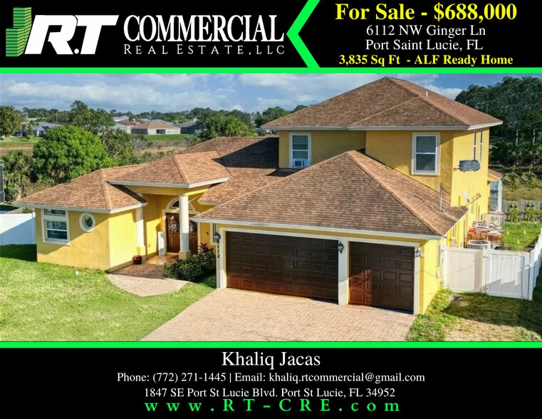 Primary Photo Of 6112 NW Ginger Ln, Port Saint Lucie Rehabilitation Center For Sale