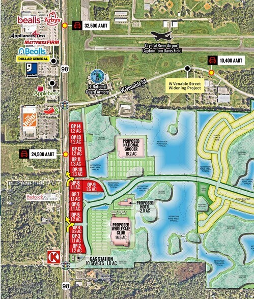 Primary Photo Of N US Hwy 98 & Penn Drive, Crystal River Land For Lease