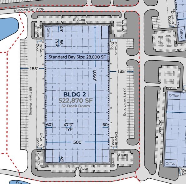 More Photos Of 500 Innovation Way, Richwood Distribution For Lease
