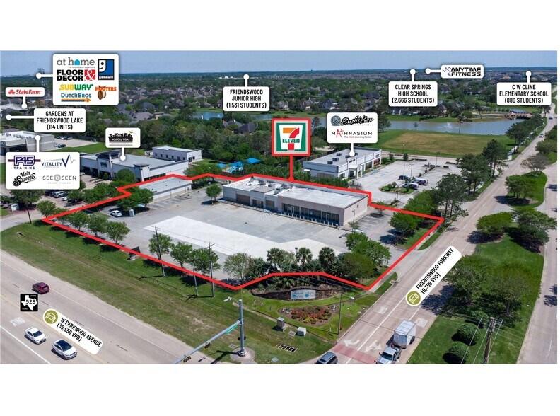 More Photos Of 1651 W Parkwood Ave, Friendswood Freestanding For Lease