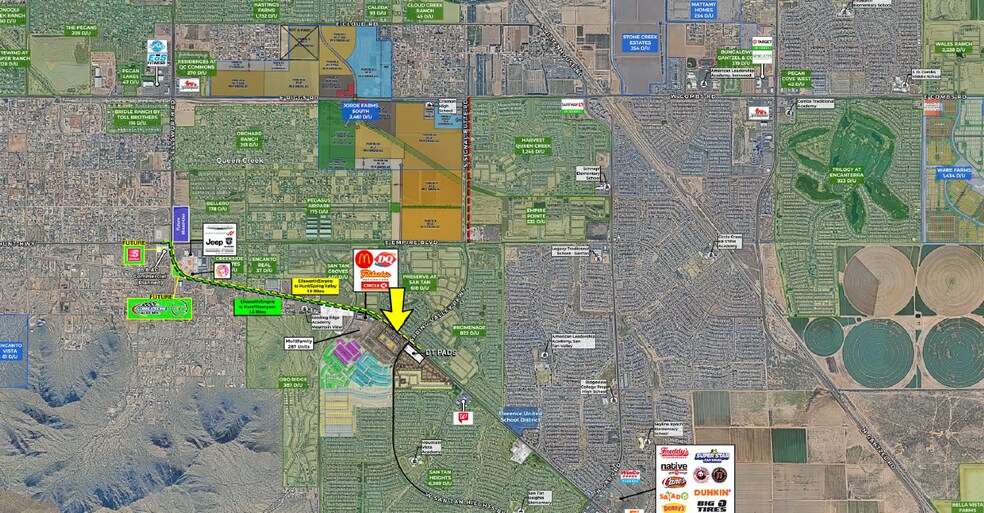 More Photos Of SWC Hunt Hwy & Spring Valley, Queen Creek Storefront For Lease