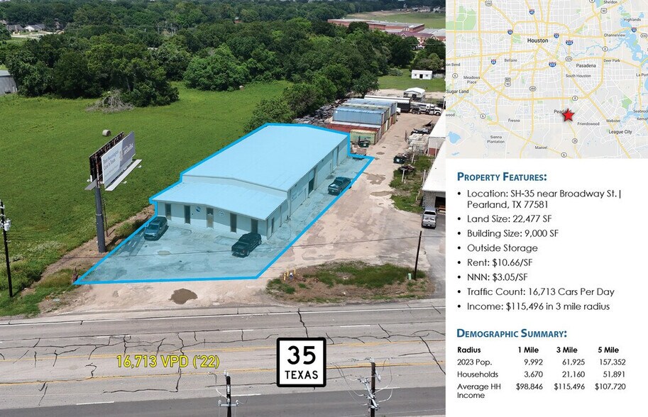 More Photos Of 3221 S Main St, Pearland Freestanding For Sale