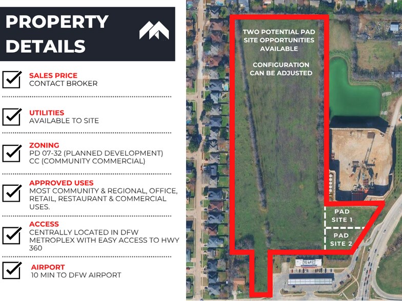More Photos Of NWQ State Highway 360 & Sublett Rd, Arlington Land For Sale