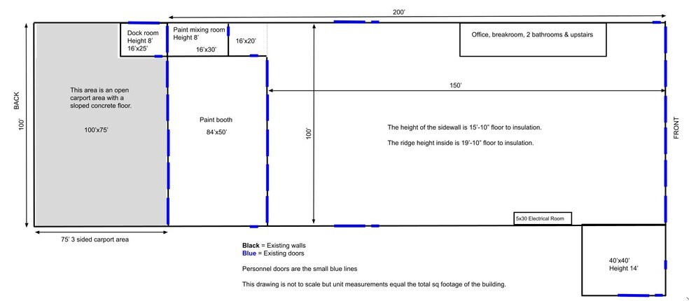 More Photos Of 1508 Highway 218 W, Indian Trail Manufacturing For Lease