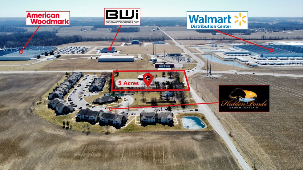 Primary Photo Of 2015 E Main St, Gas City Flex For Sale