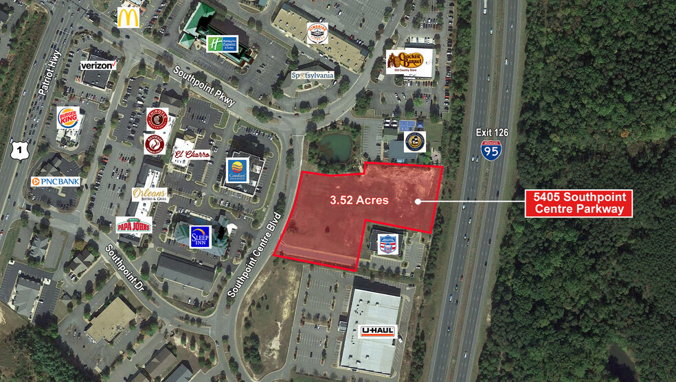 Primary Photo Of 5405 Southpoint Centre Blvd, Fredericksburg Land For Sale