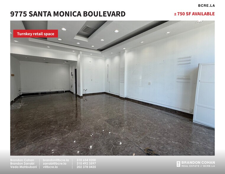 More Photos Of 9775 Santa Monica Blvd, Beverly Hills Storefront For Lease