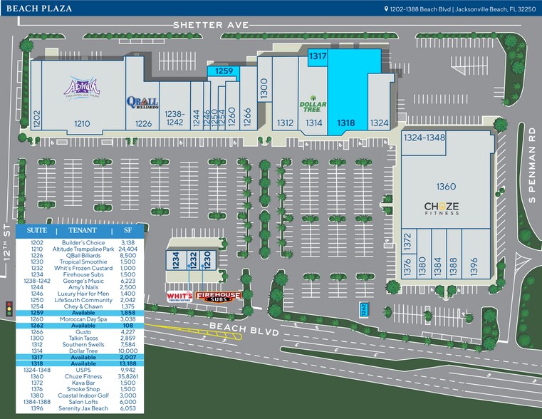 More Photos Of 1202-1388 Beach Blvd, Jacksonville Beach Unknown For Lease