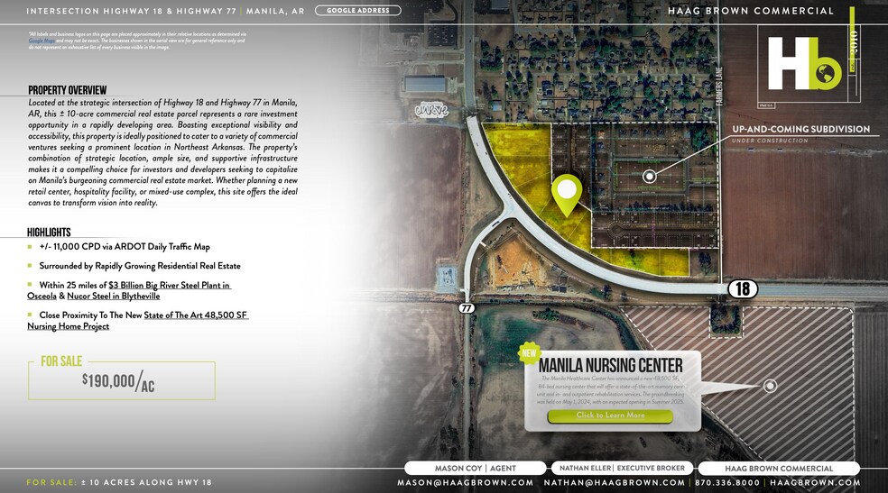 More Photos Of Hwy 18 Intersection of Hwy 18 and 77 Hwy, Manila Land For Sale