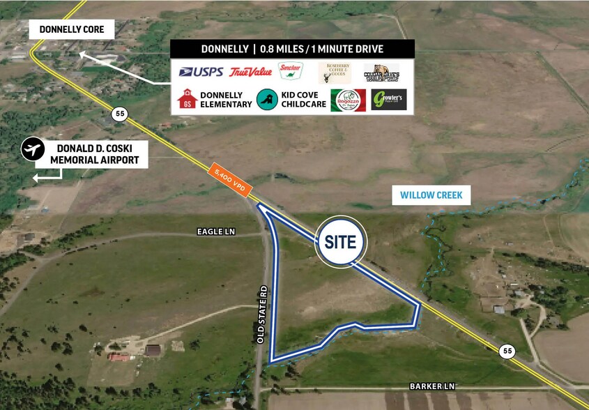 Primary Photo Of Hwy 55, Donnelly Land For Sale
