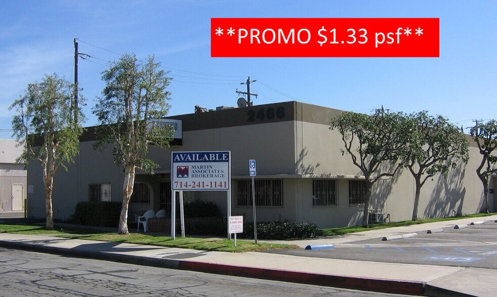 Primary Photo Of 2466 E Fender Ave, Fullerton Warehouse For Lease