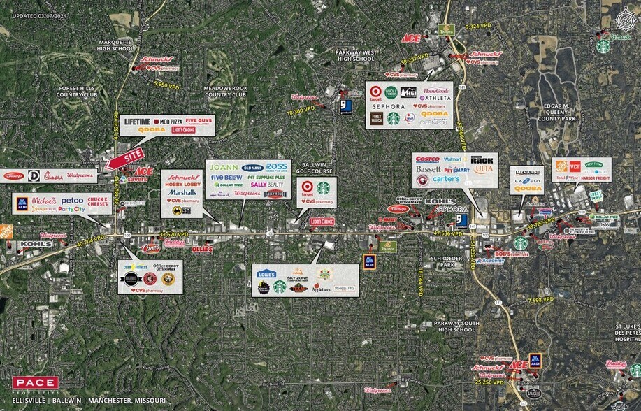 More Photos Of 1350-1398 Clarkson Clayton Ctr, Ballwin Freestanding For Lease