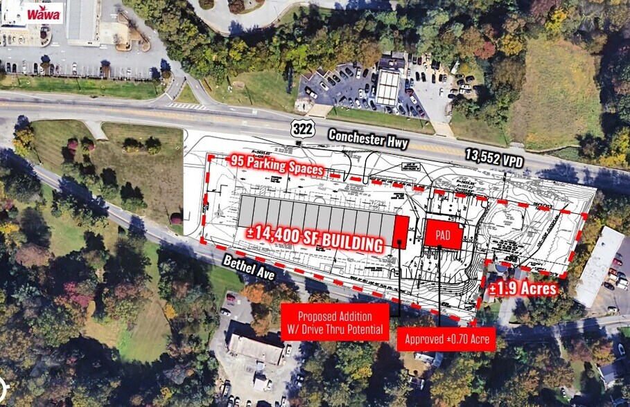 More Photos Of 481-485 Conchester Hwy, Aston Township Storefront Retail Office For Lease