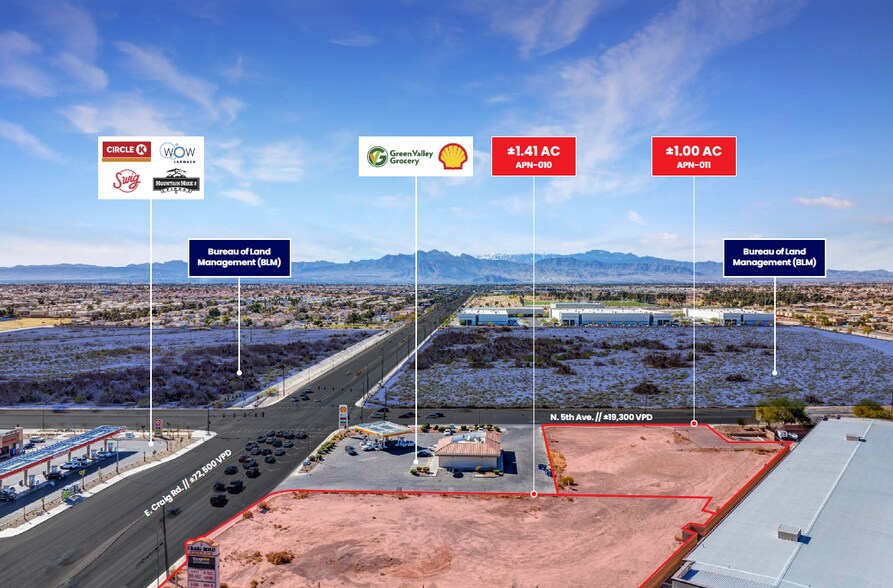 More Photos Of NEC Craig & 5th St, North Las Vegas Land For Sale