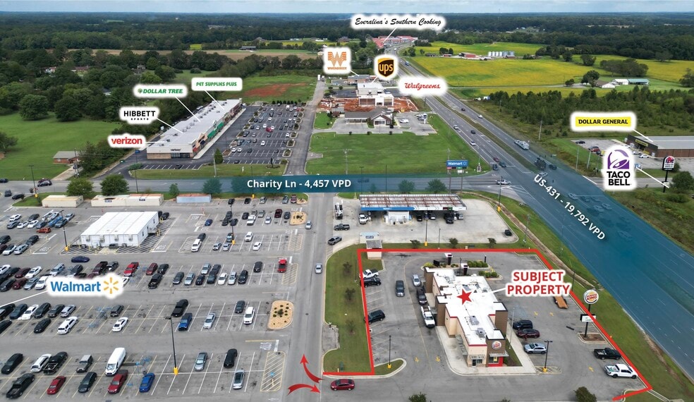 More Photos Of 14637 Highway 231 431 N, Hazel Green Fast Food For Sale