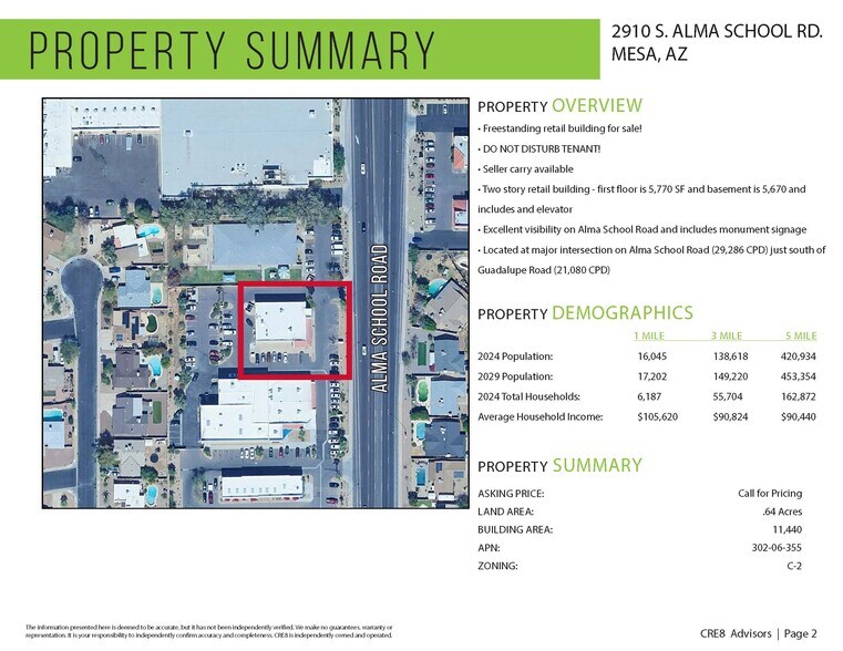 More Photos Of 2910 S Alma School Rd, Mesa Freestanding For Sale